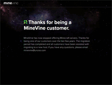 Tablet Screenshot of minevine.com